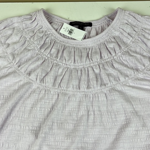 Nwt Banana Republic Factory Smocked T-Shirt - Picture 9 of 10